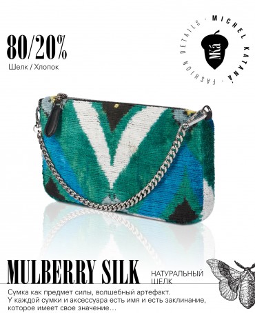 Клатч-конверт-косметичка из Шелка Женский CAERULEUM OCULUM!_Thiny/S